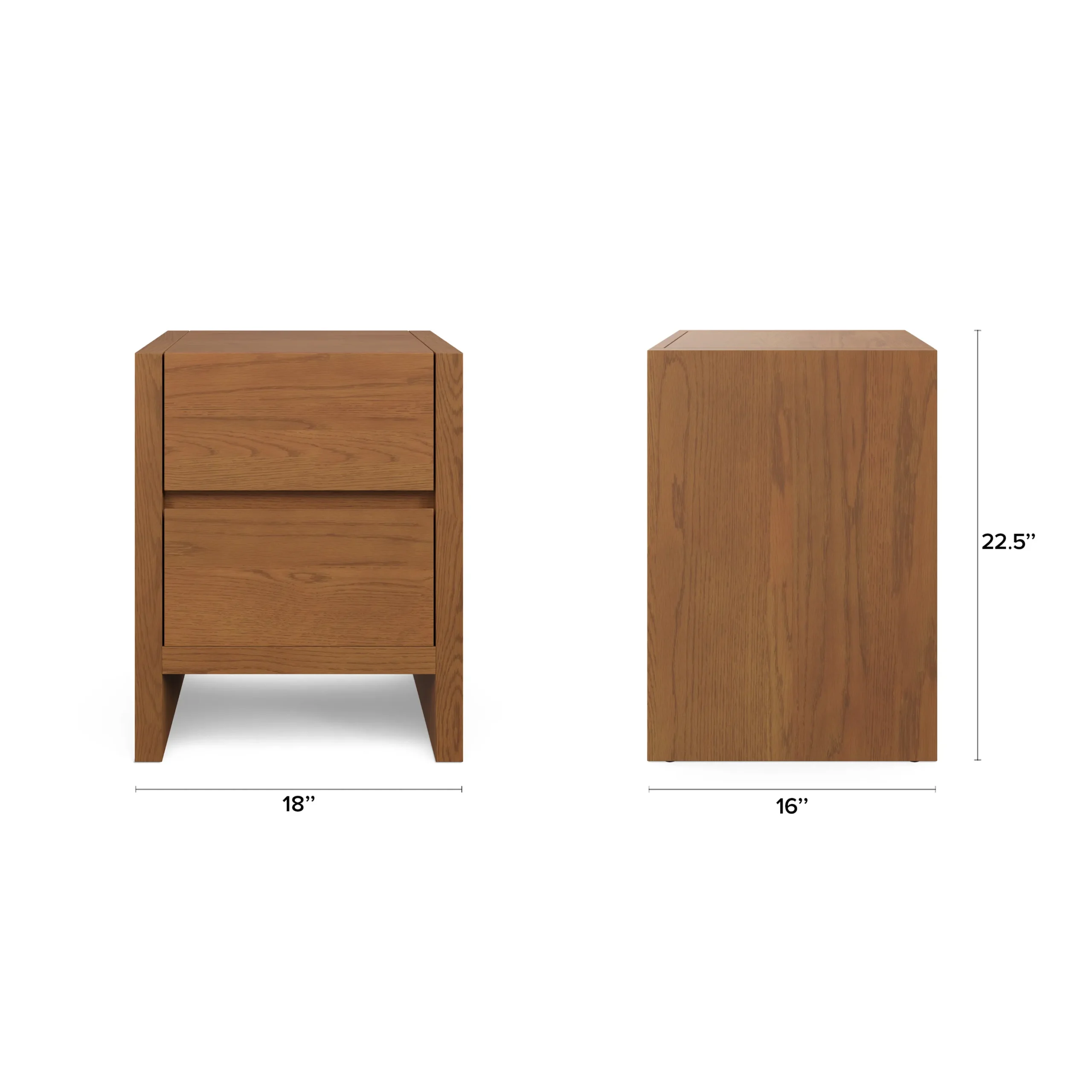 Leif 2-Drawer Nightstand - Smoked Oak - Image 13