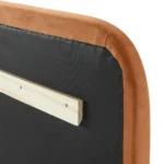Rolph Queen Velvet Headboard - Plush Pacific Rust