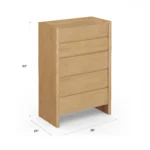 Torme 5-Drawer Chest - White Oak
