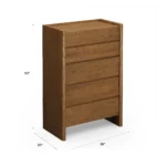 Torme 5-Drawer Chest - Smoked Oak
