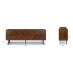 Nera 6-Drawer Low Triple Dresser - Walnut