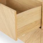 Nera 6-Drawer Low Triple Dresser - Oak