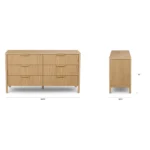 Liv 6-Drawer Double Dresser - White Oak