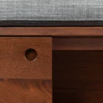 Nederin 55.5_ Bench - Walnut and Pebble Gray