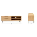 Nera 63_ Low Media Unit - Oak