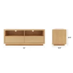 Leif 54_ Media Unit - White Oak