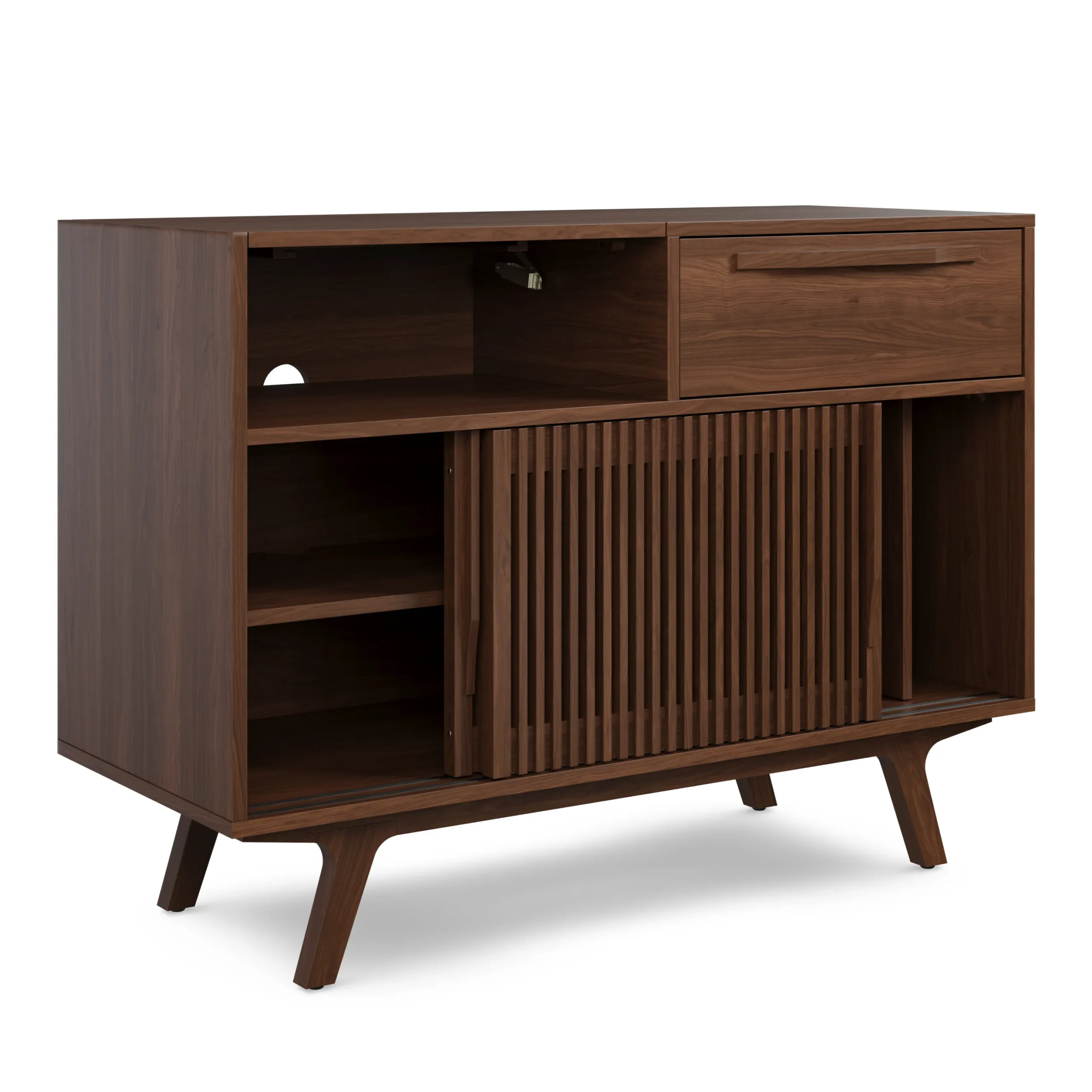 Jokuna 48_ Vinyl Media Unit - Walnut - Image 7