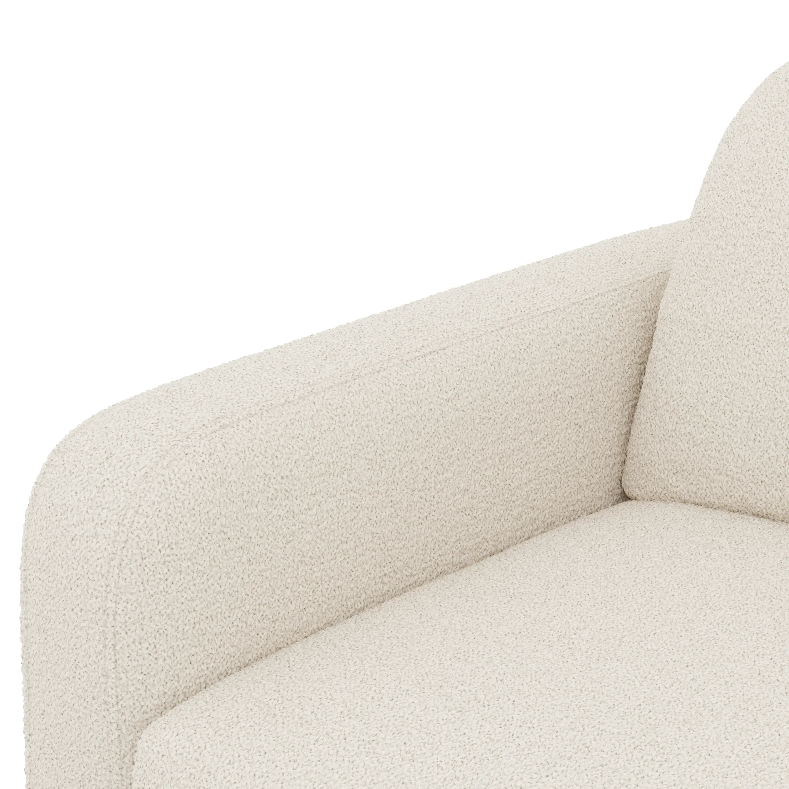 Vati 114_ Right Storage Sleeper Sectional - Natural Oak and Ivory Wool Bouclé - Image 13