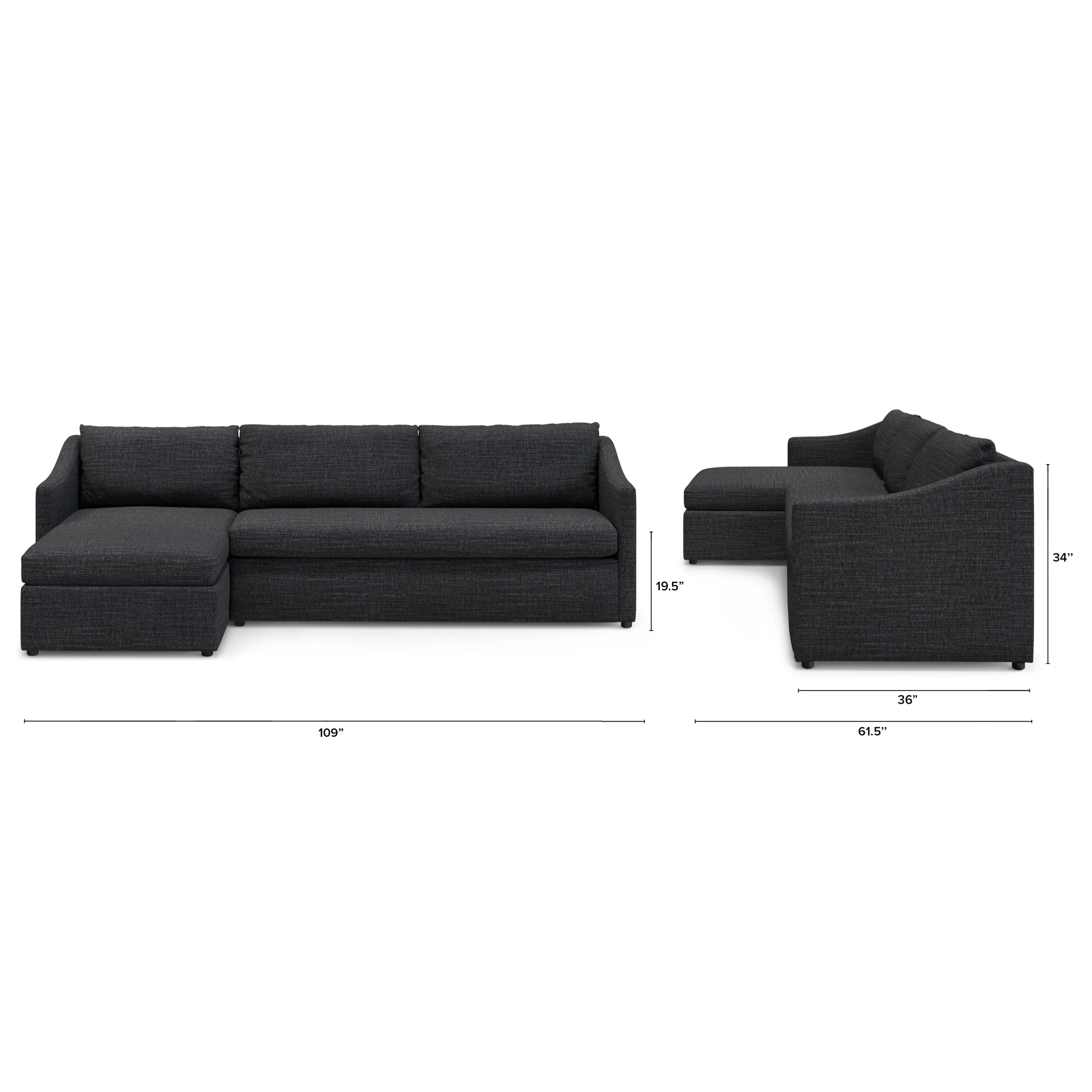 Landry 109_ Left Storage Sleeper Sectional - Napa Charcoal - Image 13