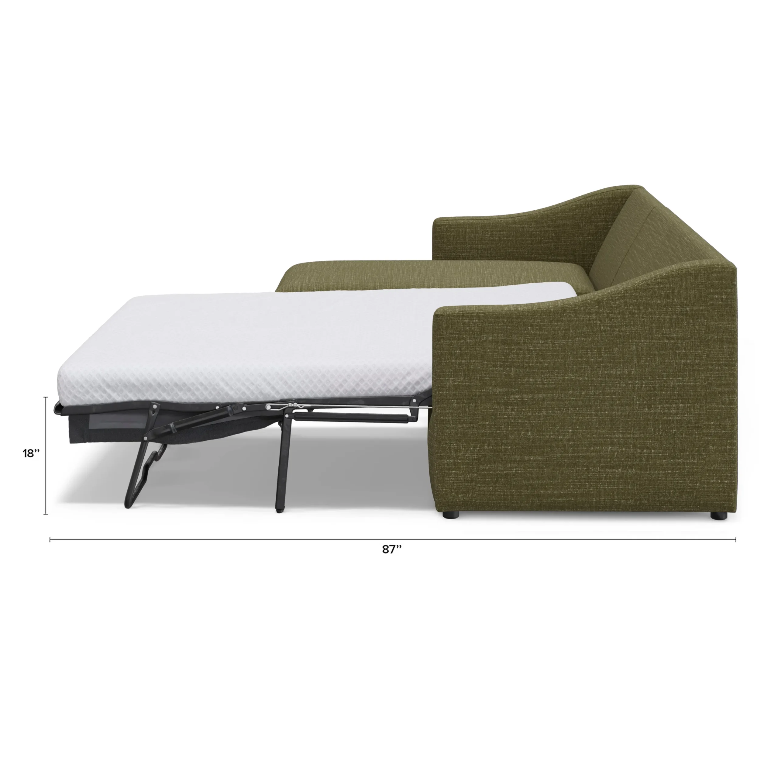Landry 109_ Left Storage Sleeper Sectional - Napa Moss - Image 13