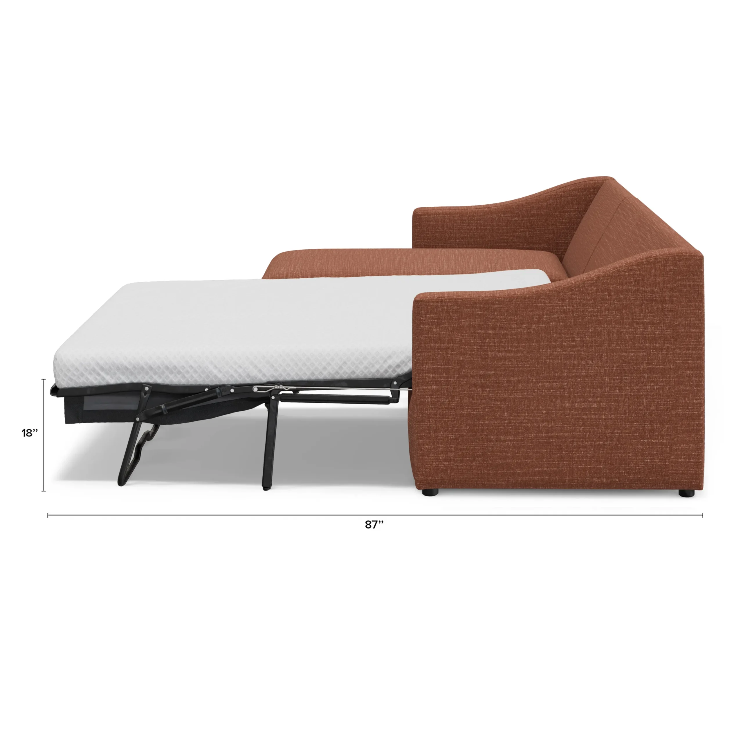 Landry 109_ Left Storage Sleeper Sectional - Napa Rust - Image 13
