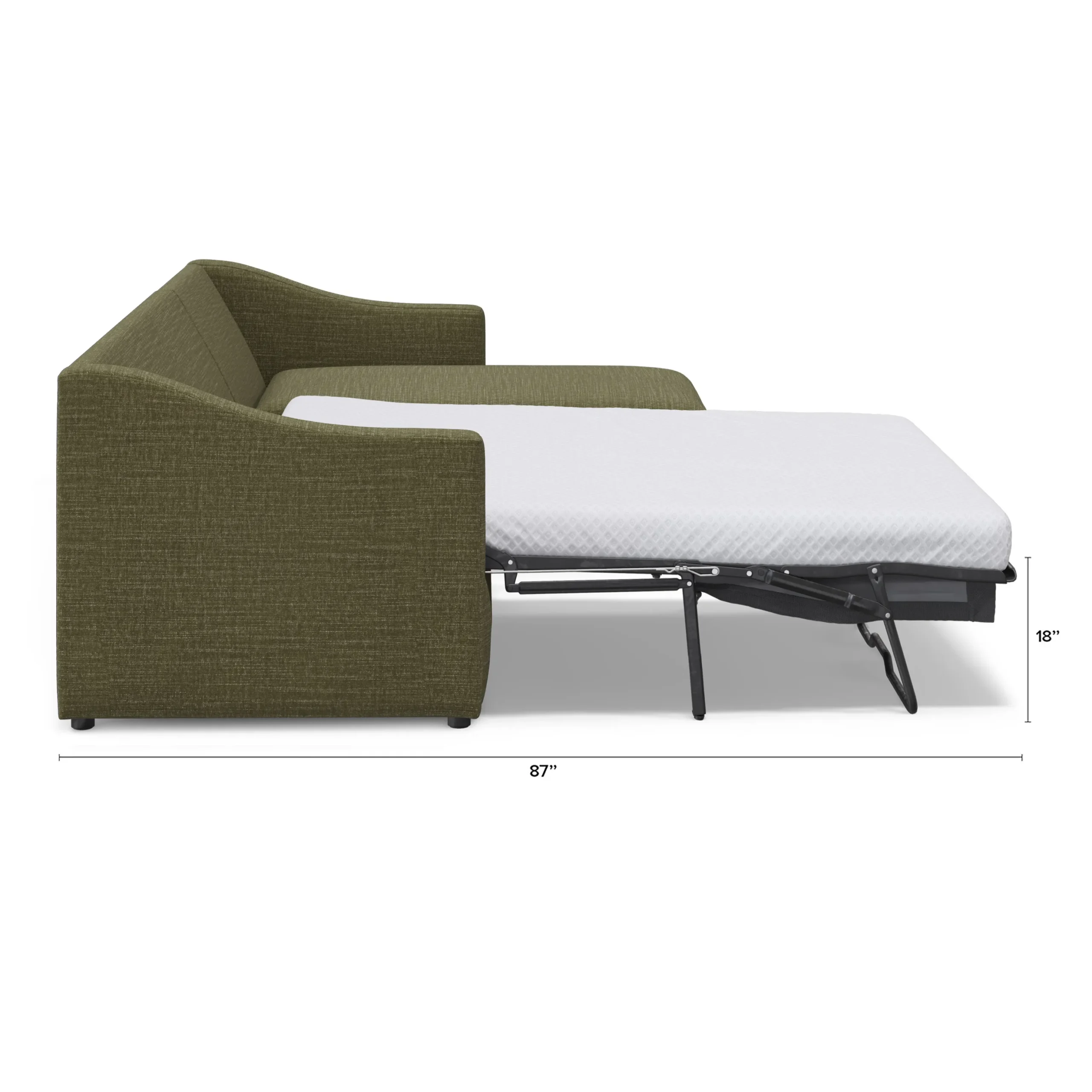 Landry 109_ Right Storage Sleeper Sectional - Napa Moss - Image 13