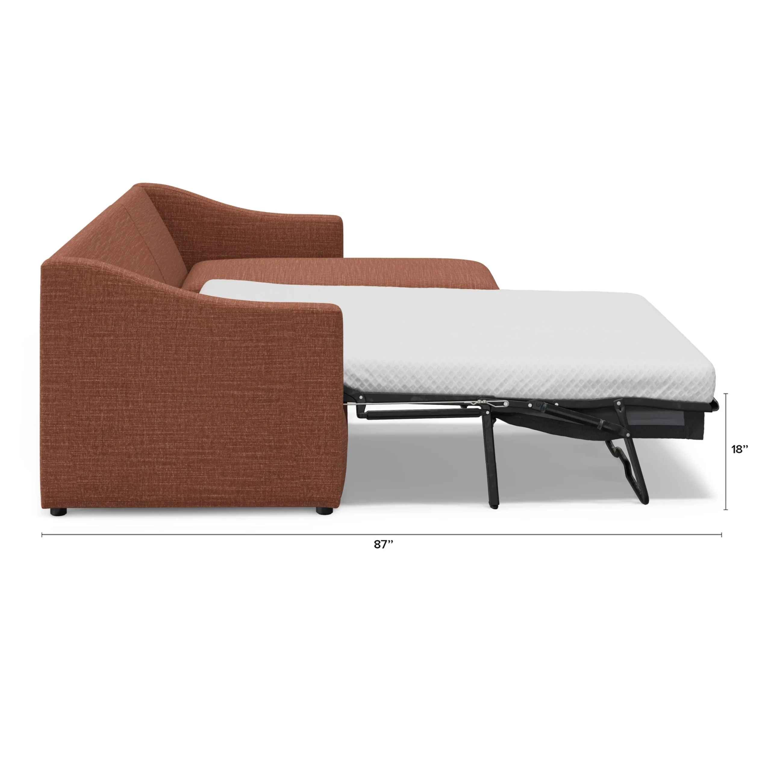 Landry 109_ Right Storage Sleeper Sectional - Napa Rust - Image 13