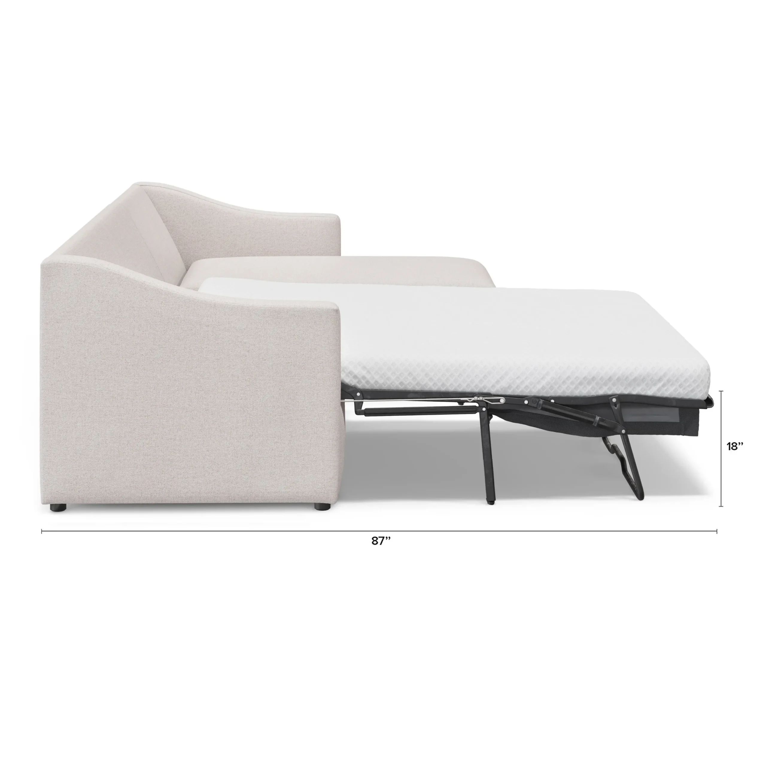Landry 109_ Right Storage Sleeper Sectional - Napa White - Image 13
