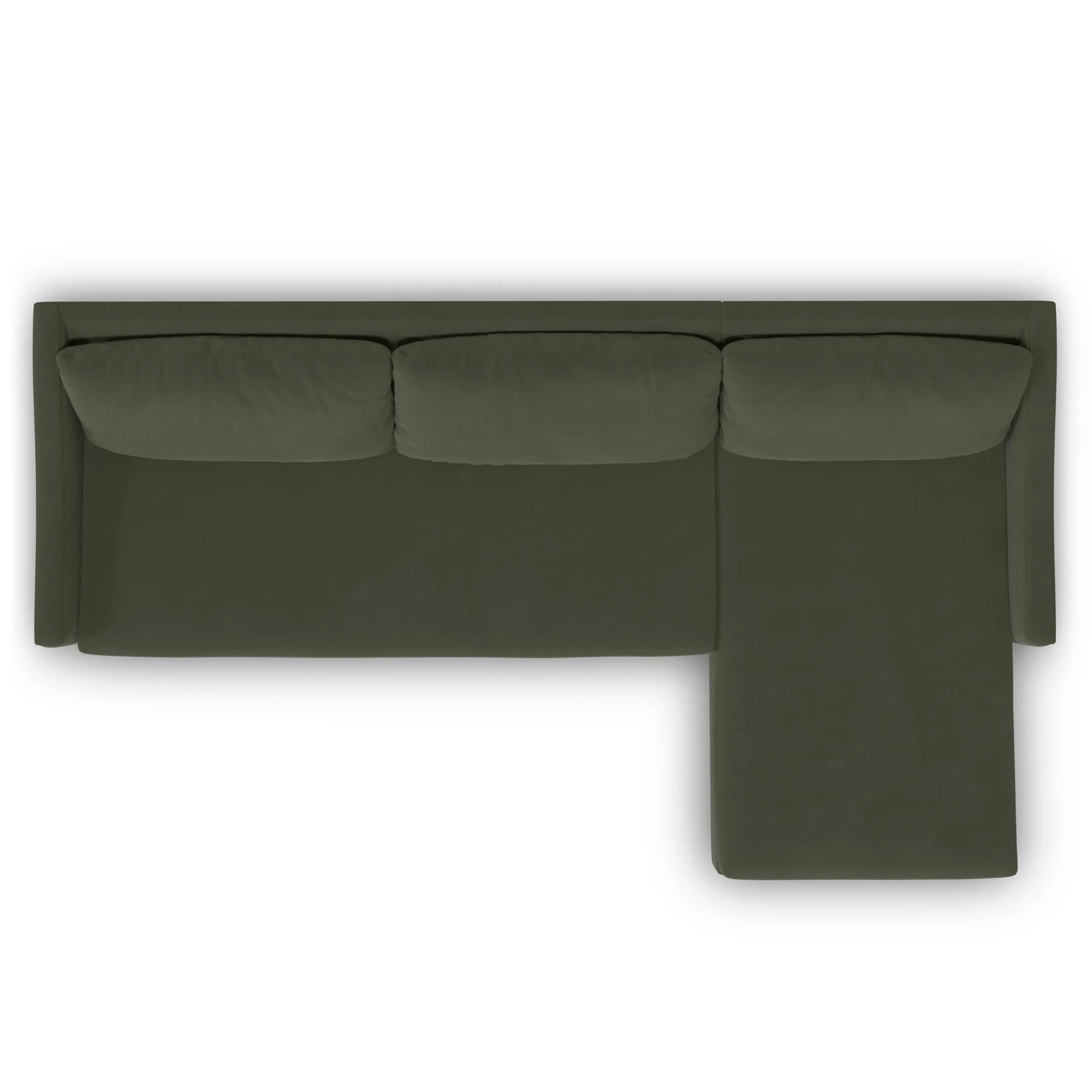 Landry 109_ Velvet Right Storage Sleeper Sectional - Hale Fir Green - Image 10