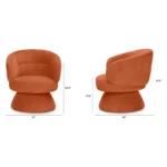 Makeva 31_ Swivel Lounge Chair - Anise Brown