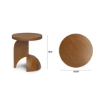 Falco Side Table - Smoked Oak