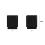 Moa Storage Side Table - Black