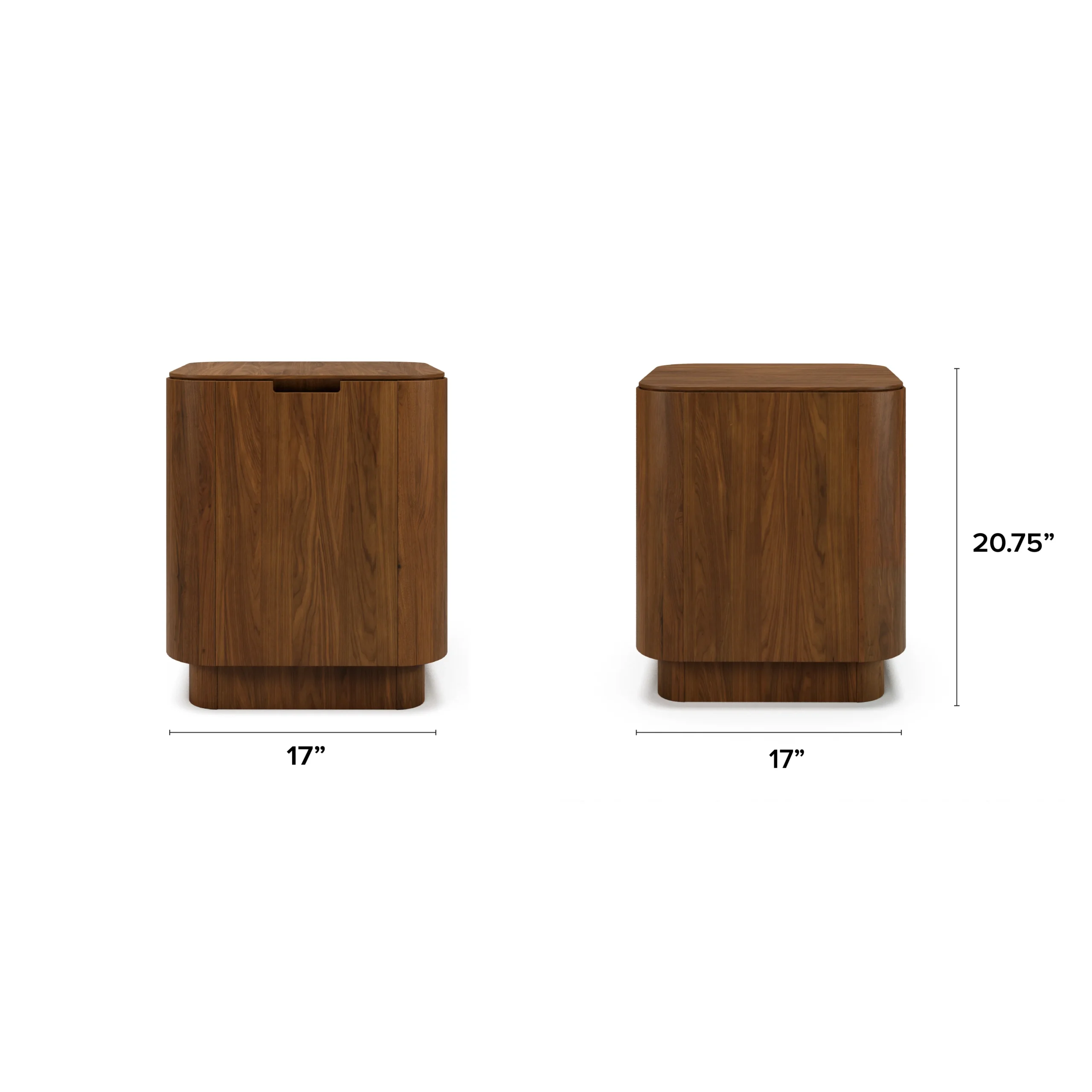 Moa Storage Side Table - Walnut - Image 2