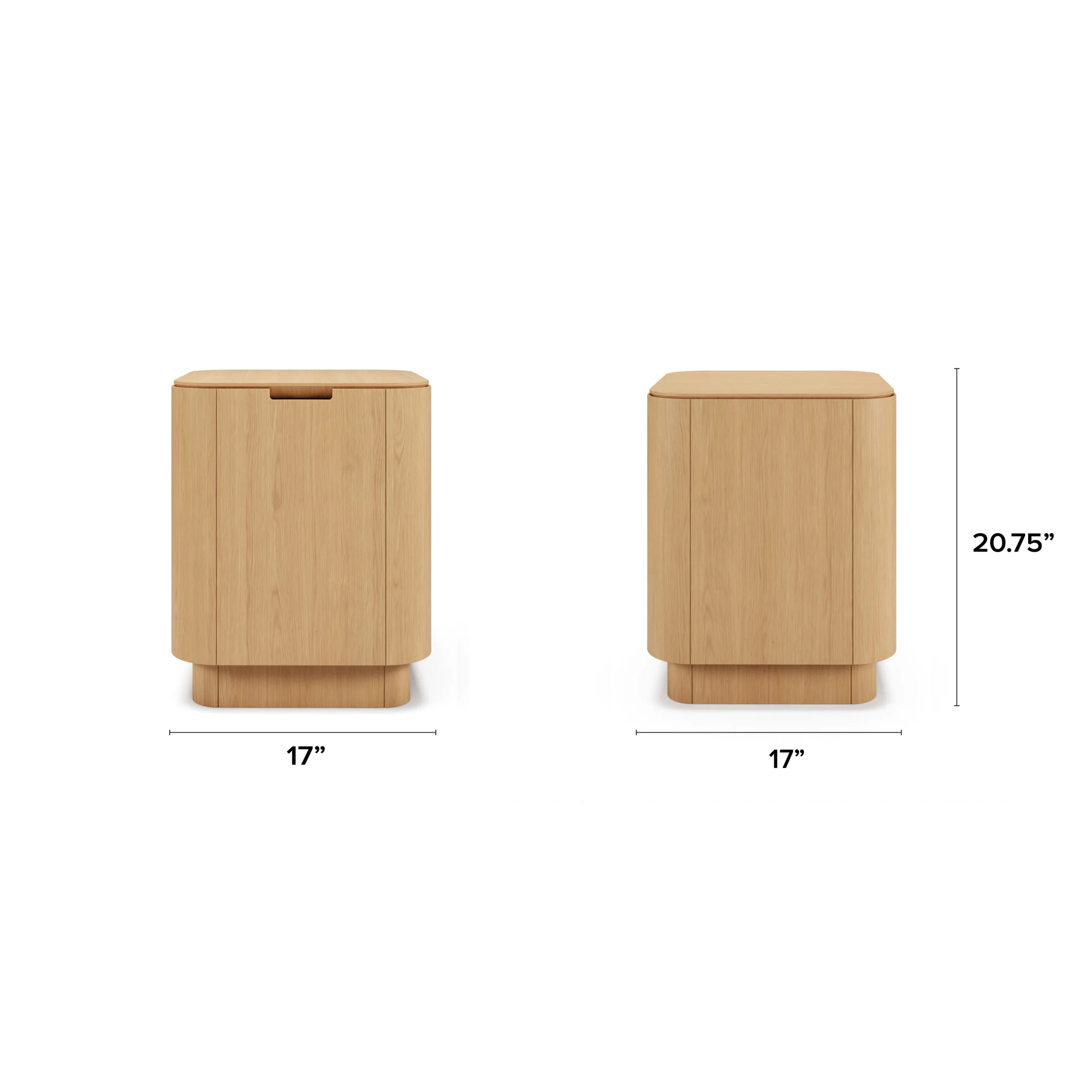 Moa Storage Side Table - White Oak - Image 2