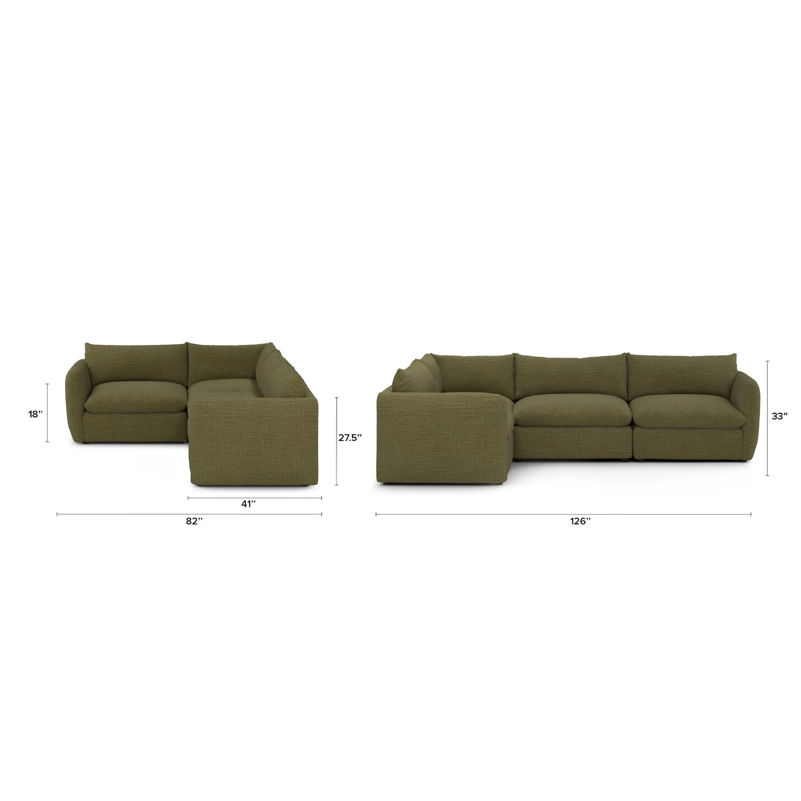 Leigh 126_ Modular L Sectional - Napa Moss - Image 13