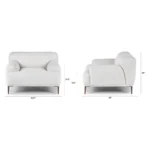 Abisko 42.5_ Lounge Chair - Quartz White