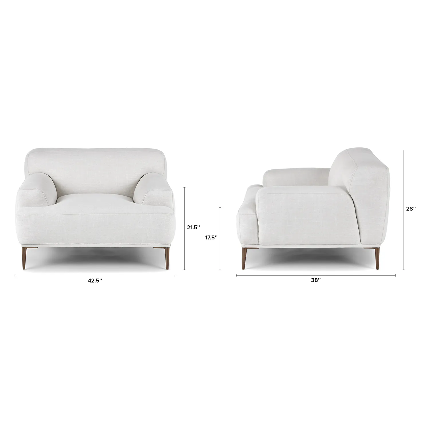 Abisko 42.5_ Lounge Chair - Quartz White - Image 2