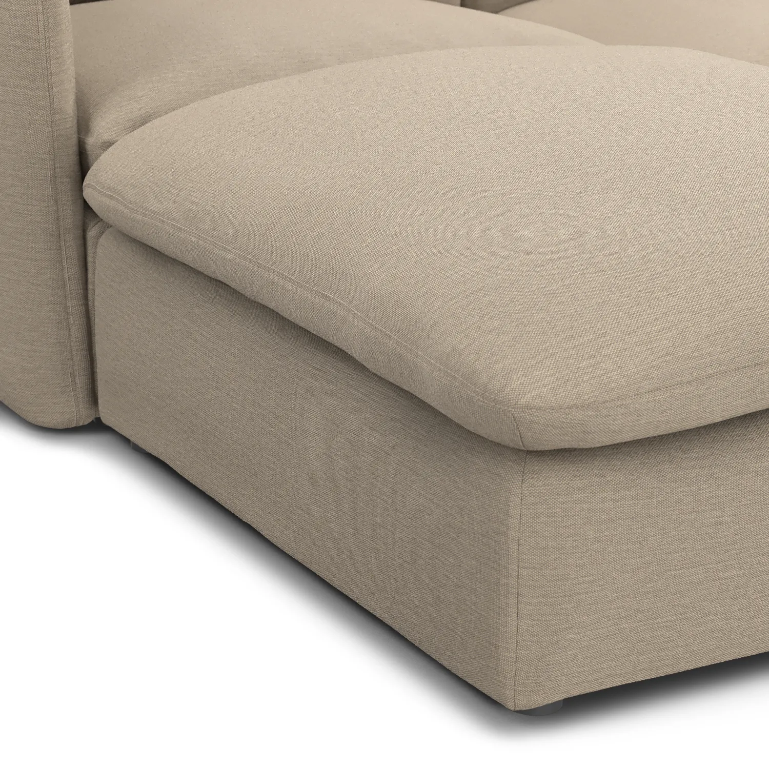 Leigh 131.5_ Modular Sectional - Silver Taupe - Image 13