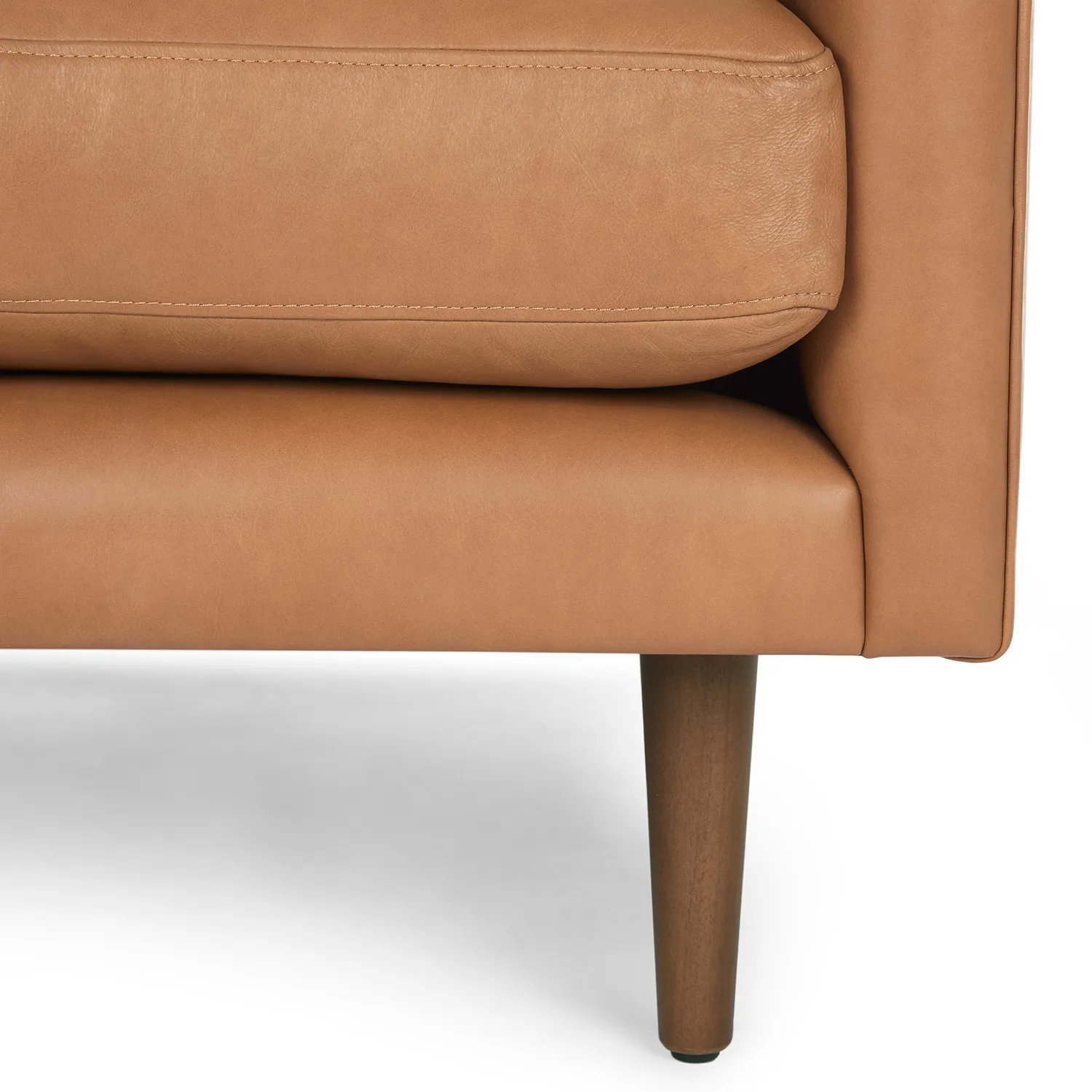 Burrard 32_ Leather Lounge Chair - Bella Caramel - Image 8