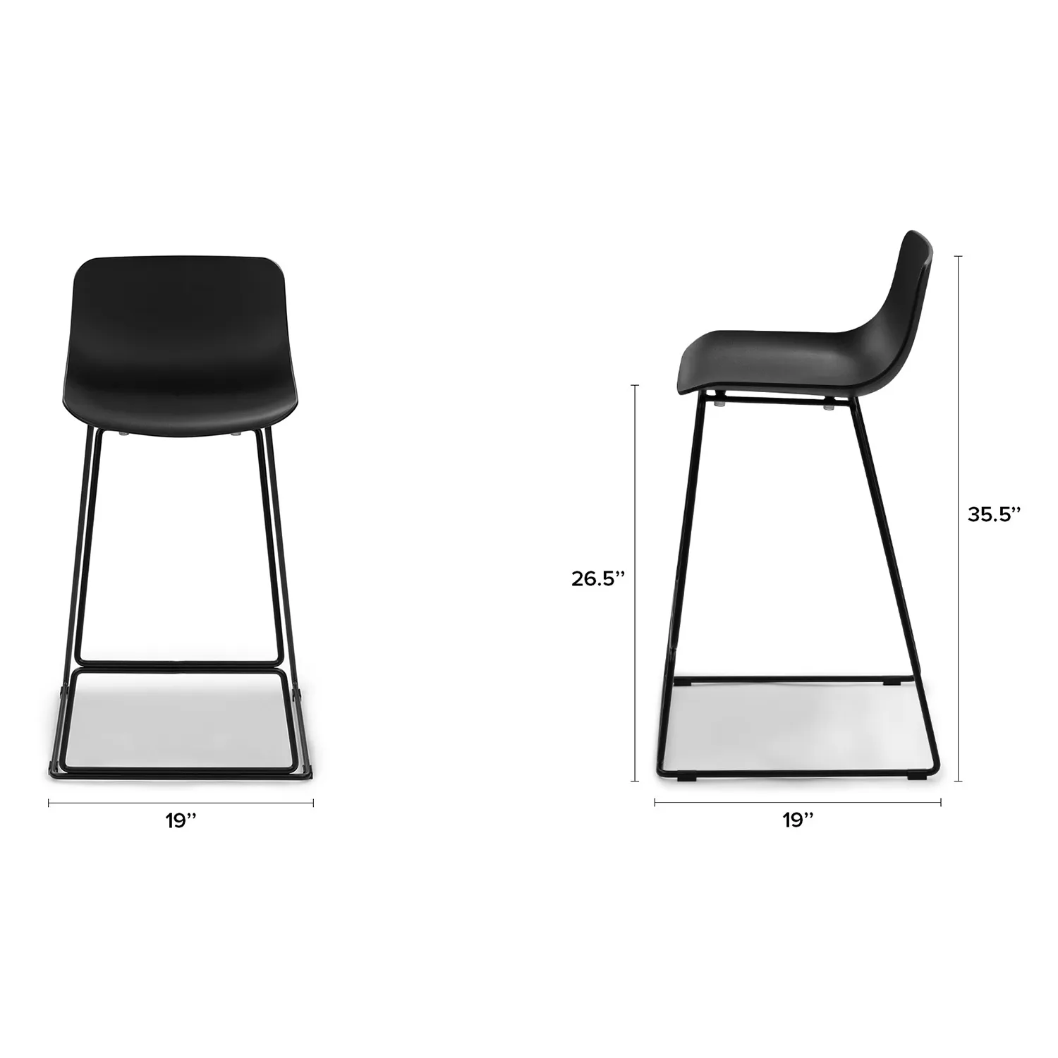 Anco Counter Stool - Black - Image 13