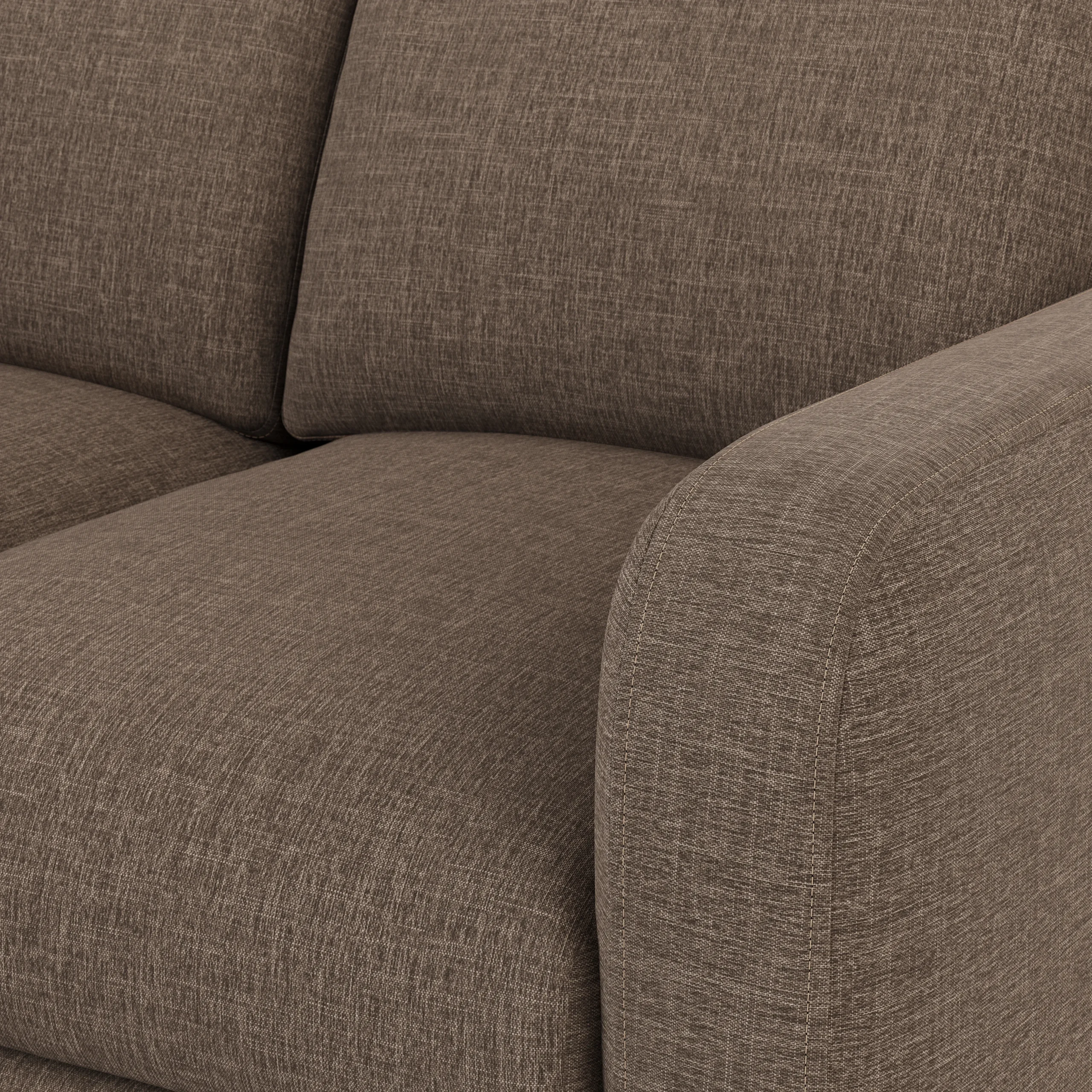 Vati 114_ Left Storage Sleeper Sectional - Natural Oak and Buckler Brown - Image 13