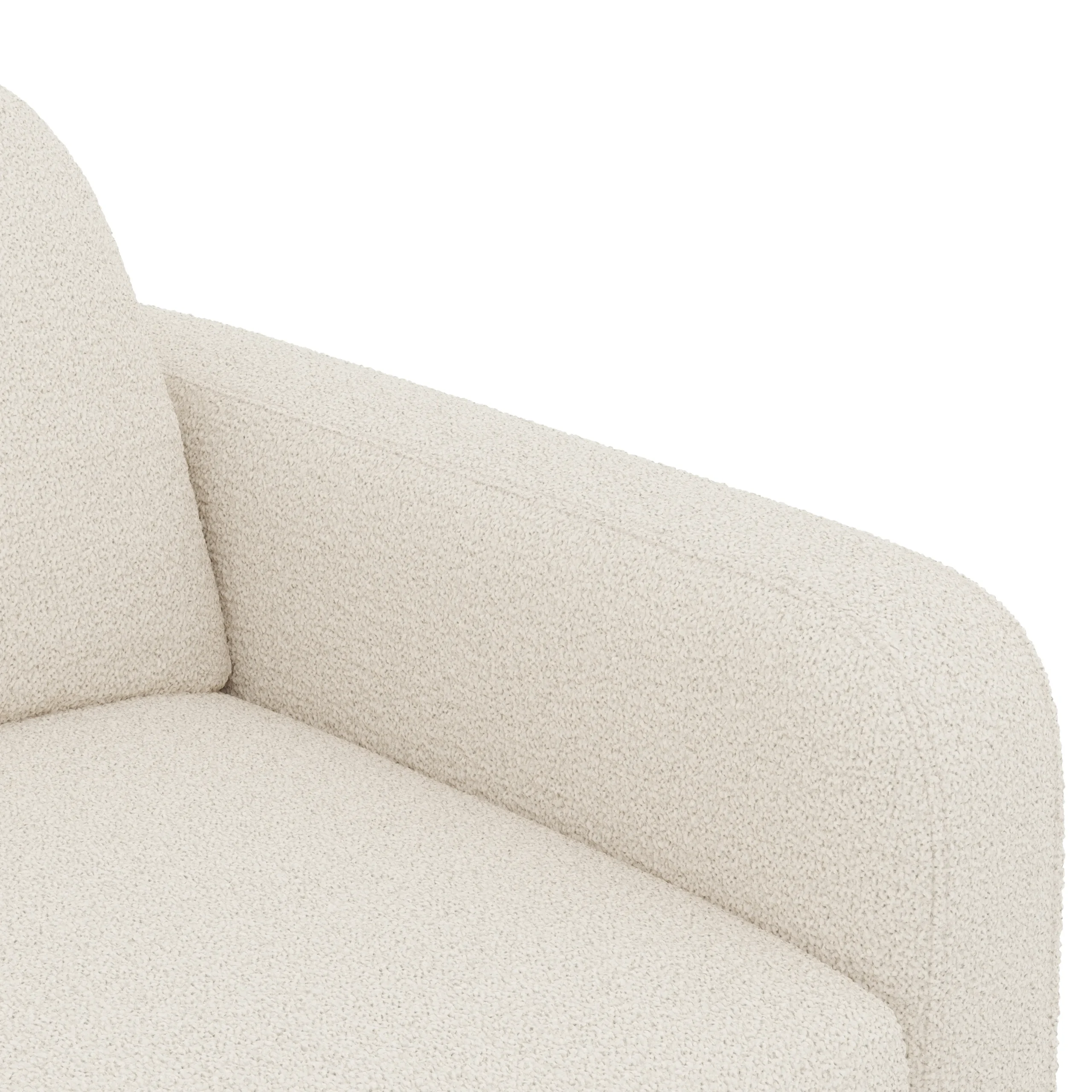 Vati 114_ Left Storage Sleeper Sectional - Natural Oak and Ivory Wool Bouclé - Image 13