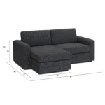 Riley 84_ Reversible Storage Sectional - Napa Charcoal