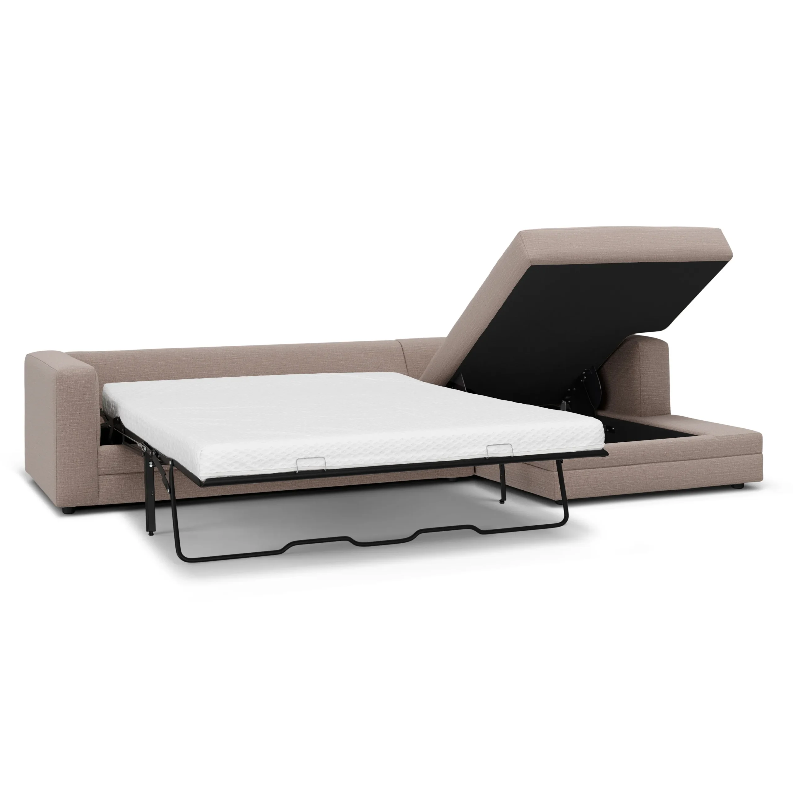 Riley 118_ Right Storage Sleeper Sectional - Napa Quartz - Image 10
