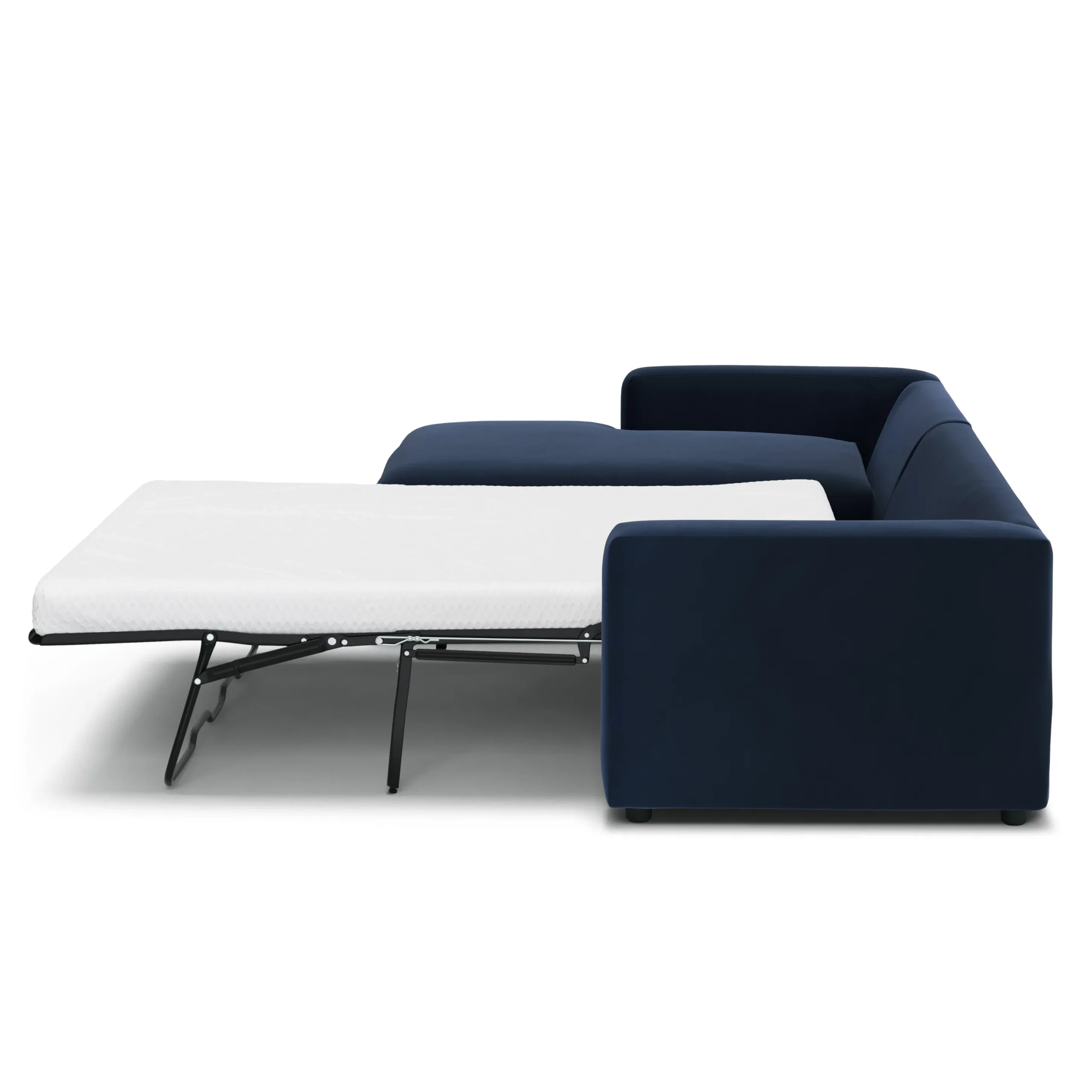 Riley 118_ Velvet Left Storage Sleeper Sectional - Hale Ink - Image 10