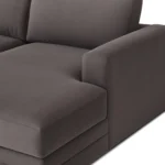 Riley 118_ Velvet Right Storage Sleeper Sectional - Hale Warm Gray