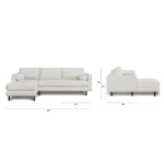 Sven 100_ Tufted Left Sectional - Biscuit Cream