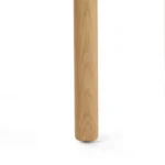 Munk Dining Chair - White Oak and Ivory Wool Bouclé