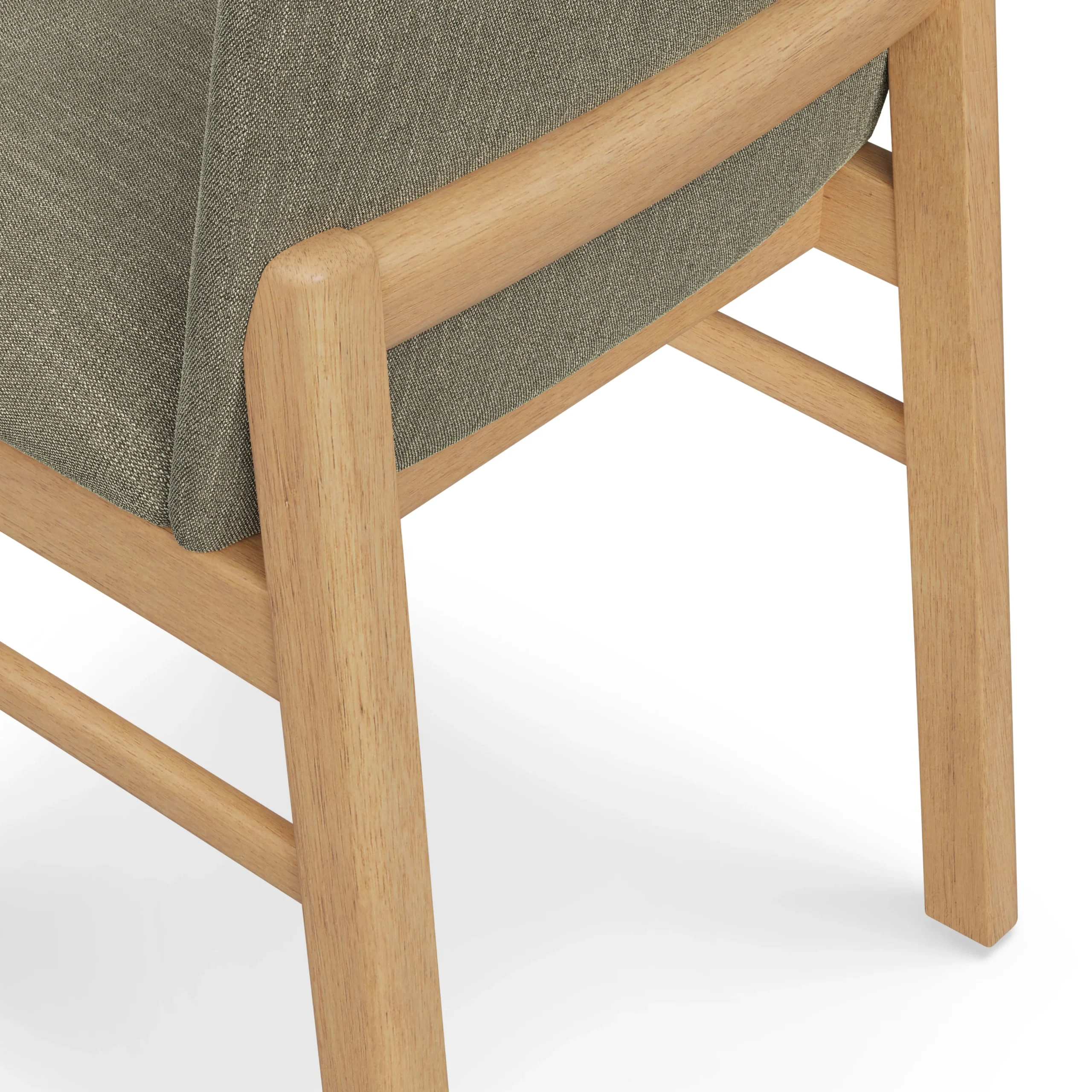 Mikkel Dining Chair - White Oak and Algonquin Green - Image 13
