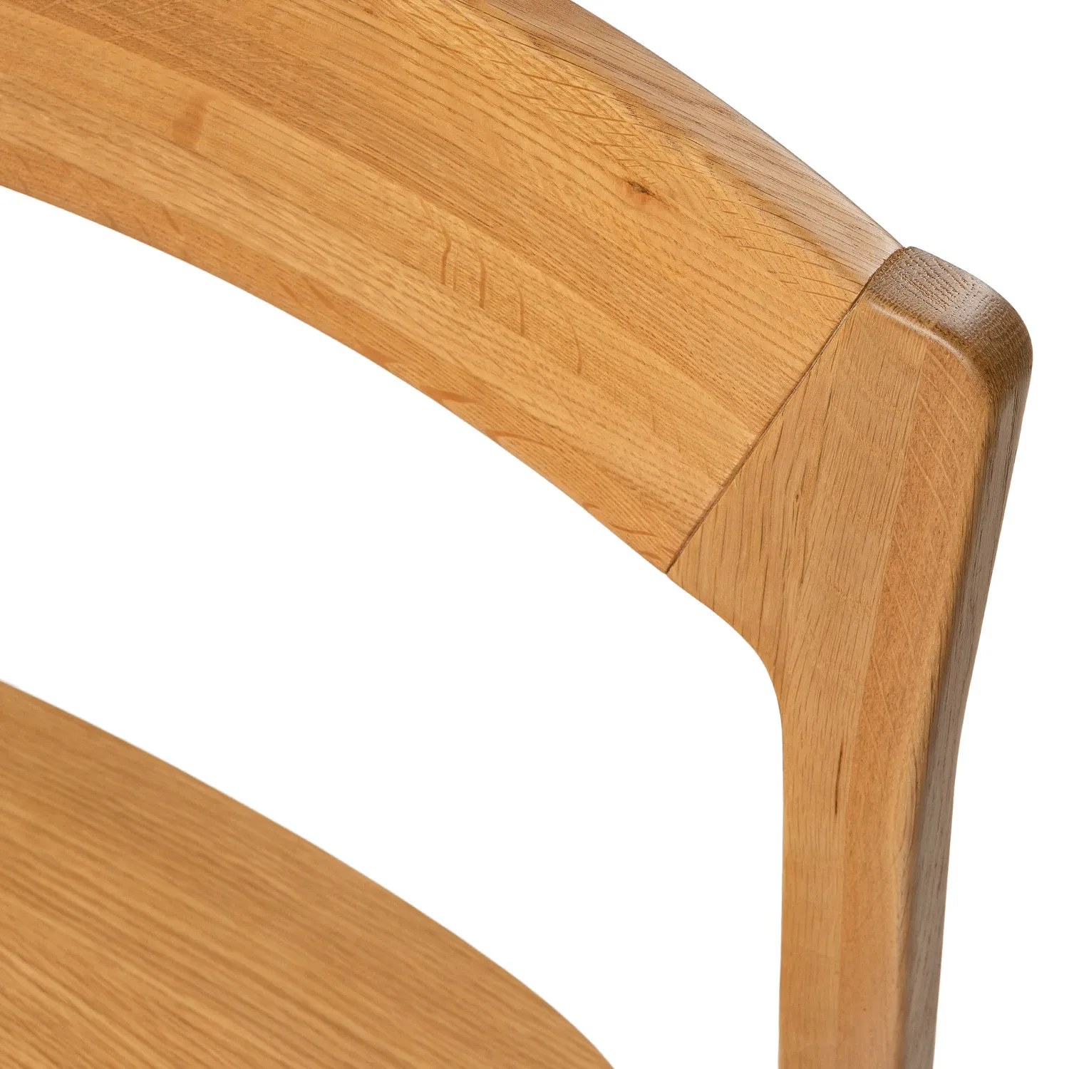 Gusfa Stackable Dining Chair - Oak - Image 13