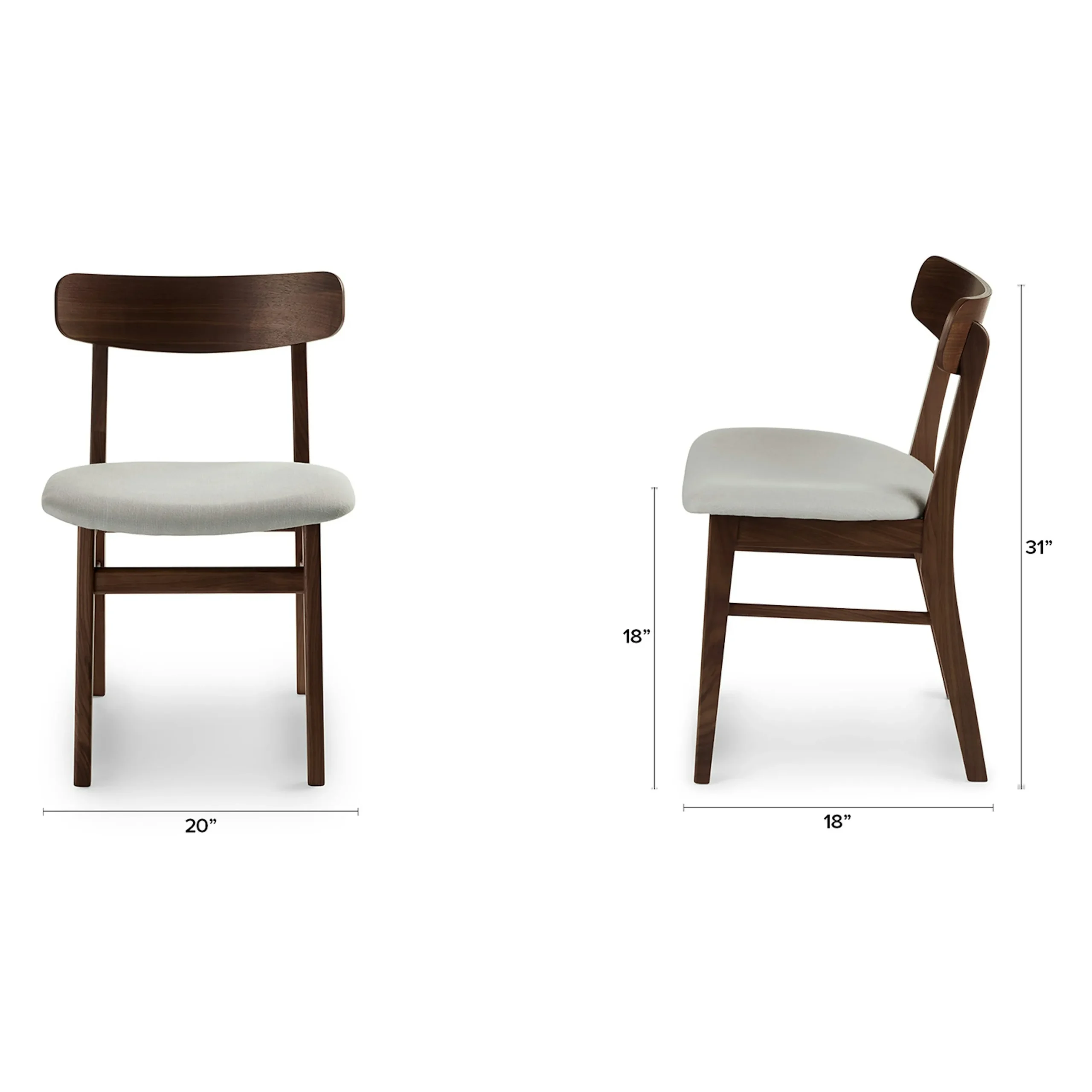 Ecole Dining Chair - Walnut and Welsh Gray - Image 13