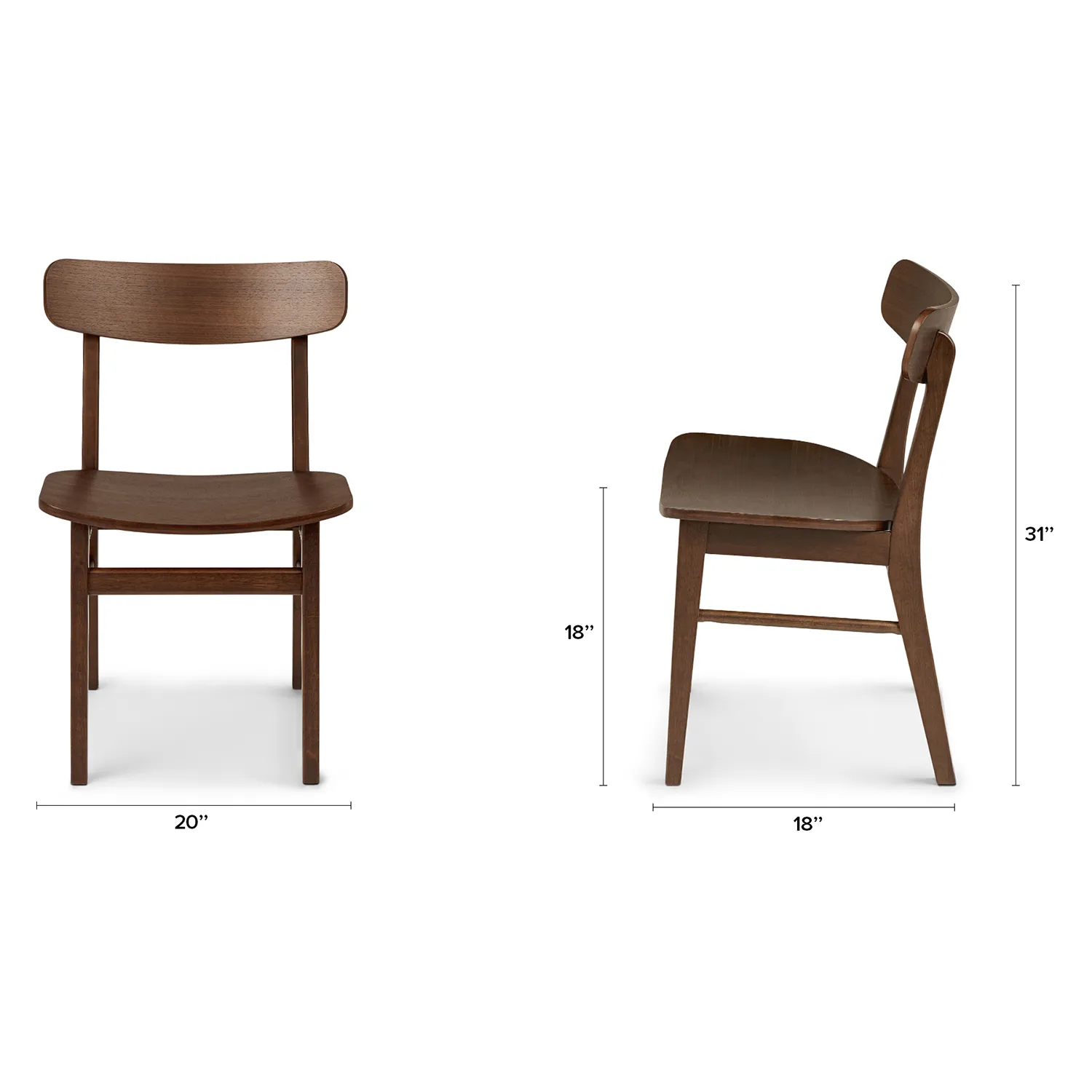 Ecole Dining Chair - Walnut - Image 13
