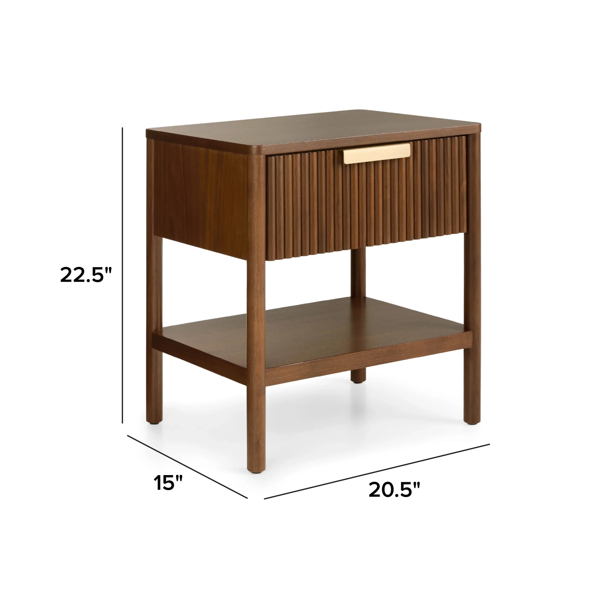 Liv 1-Drawer Nightstand - Walnut - Image 14
