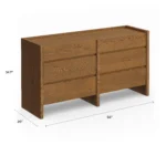 Torme 6-Drawer Double Dresser - Smoked Oak