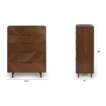 Nera 5-Drawer Chest - Walnut