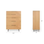 Nera 5-Drawer Chest - Oak