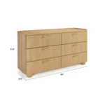 Miila 6-Drawer Double Dresser - White Oak