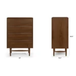 Lenia 4-Drawer Chest - Walnut
