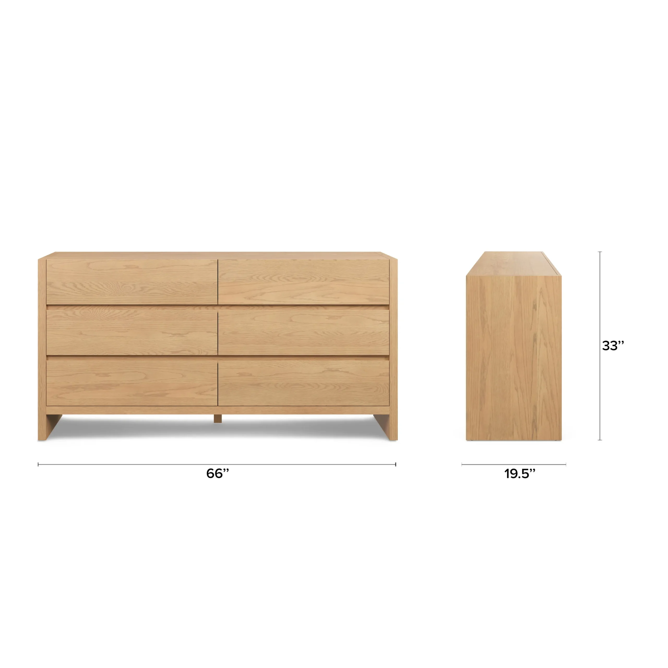 Leif 6-Drawer Double Dresser - White Oak - Image 14