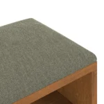 Kouva 47_ Bench - Smoked Oak and Algonquin Green